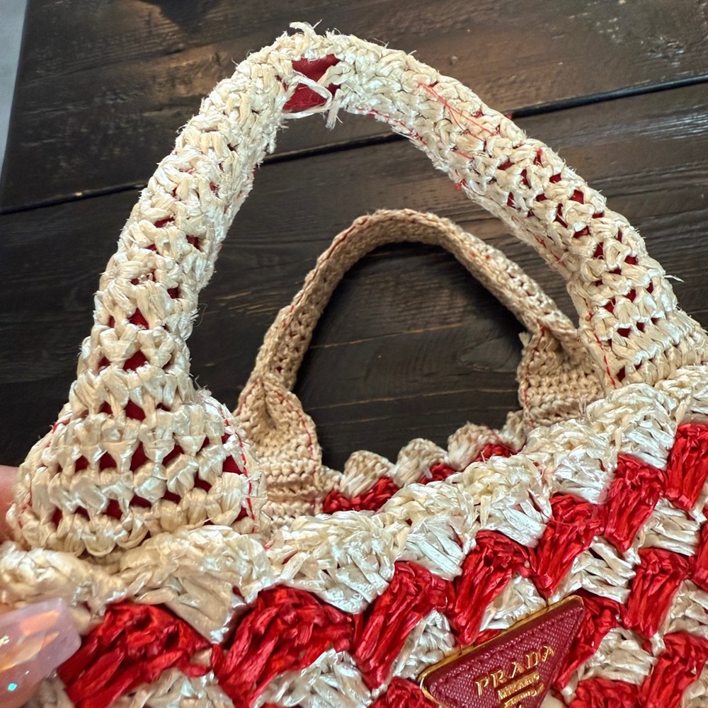 Prada Raffia Tote Bag - Picture 10 of 12